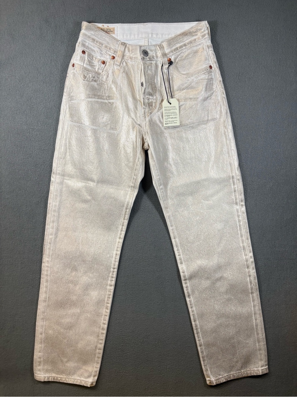 Levi's 501 Women's Jeans Shine High Rise Straight Leg 24x30